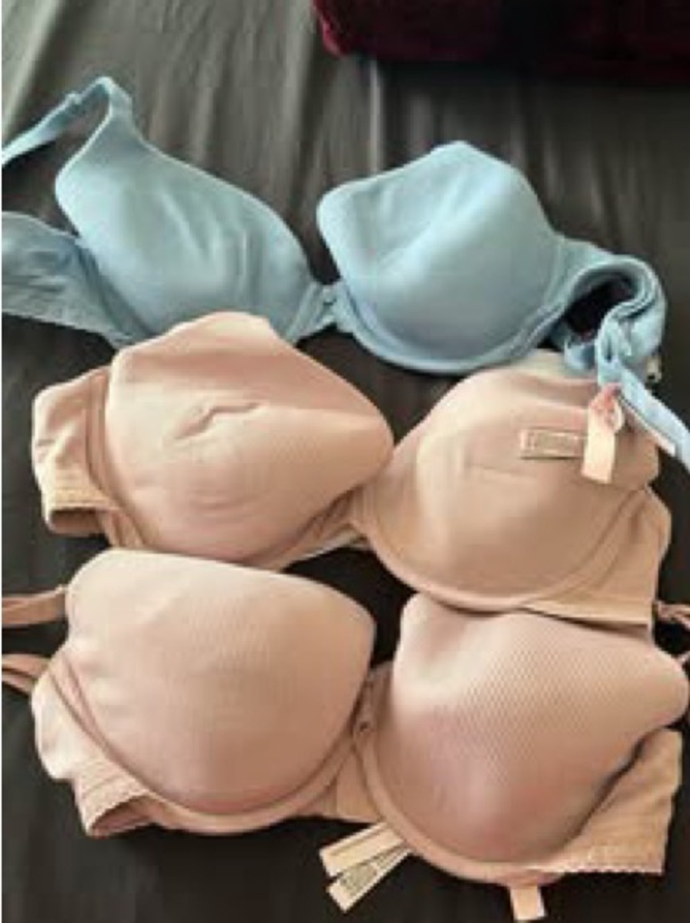 Victoria's Secret Everyday Padded Bra Set - Light Blue & Nude